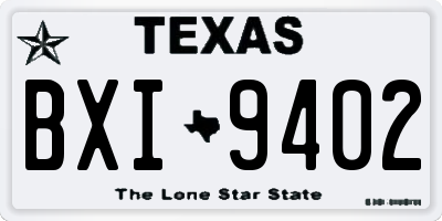 TX license plate BXI9402