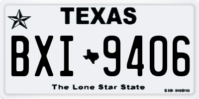TX license plate BXI9406