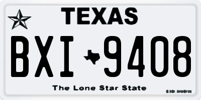 TX license plate BXI9408