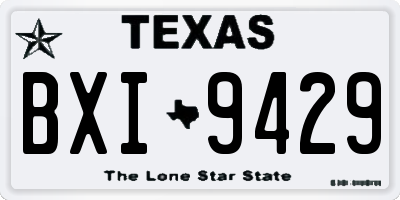 TX license plate BXI9429