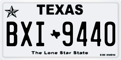 TX license plate BXI9440