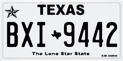 TX license plate BXI9442