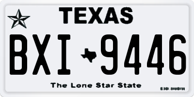 TX license plate BXI9446