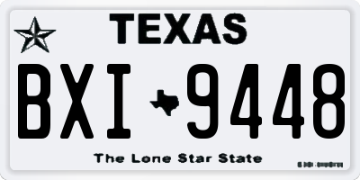 TX license plate BXI9448