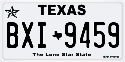 TX license plate BXI9459