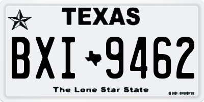 TX license plate BXI9462