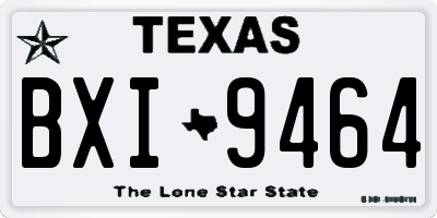 TX license plate BXI9464