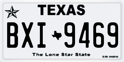 TX license plate BXI9469