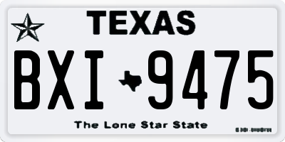 TX license plate BXI9475