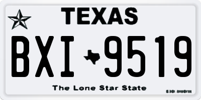 TX license plate BXI9519