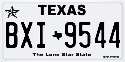 TX license plate BXI9544