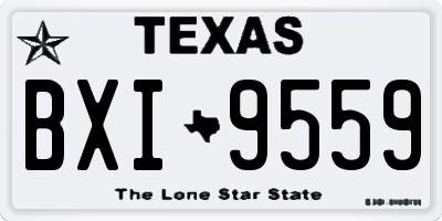 TX license plate BXI9559
