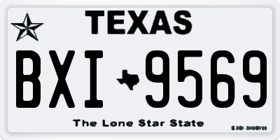 TX license plate BXI9569
