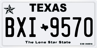 TX license plate BXI9570