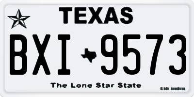 TX license plate BXI9573