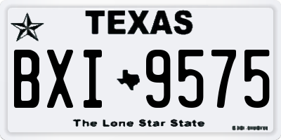 TX license plate BXI9575