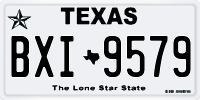 TX license plate BXI9579