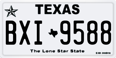 TX license plate BXI9588