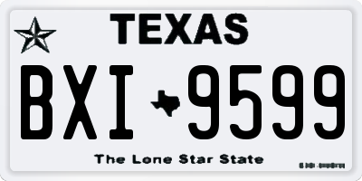 TX license plate BXI9599