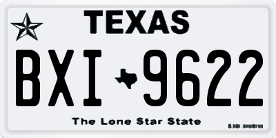 TX license plate BXI9622