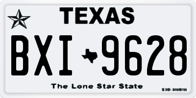 TX license plate BXI9628