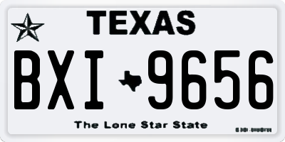 TX license plate BXI9656
