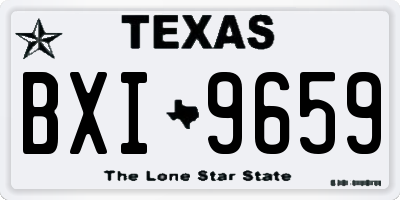 TX license plate BXI9659
