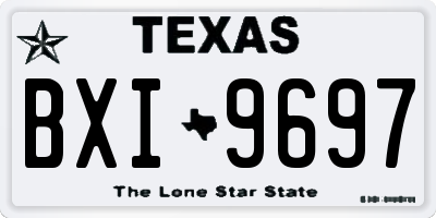 TX license plate BXI9697