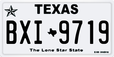 TX license plate BXI9719
