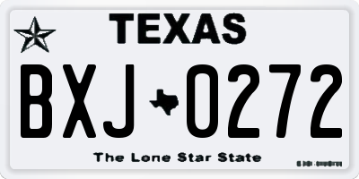 TX license plate BXJ0272