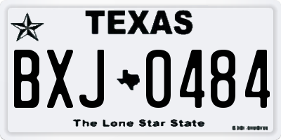 TX license plate BXJ0484