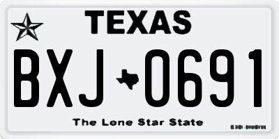 TX license plate BXJ0691