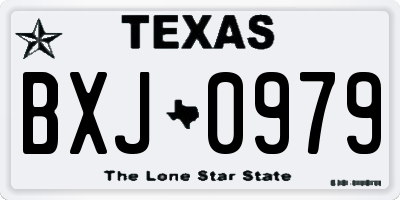 TX license plate BXJ0979