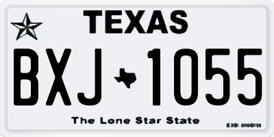 TX license plate BXJ1055