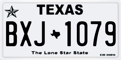 TX license plate BXJ1079