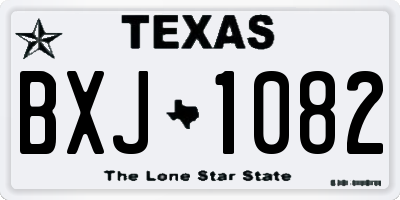 TX license plate BXJ1082