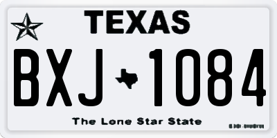 TX license plate BXJ1084