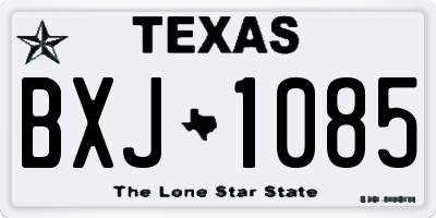 TX license plate BXJ1085