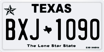 TX license plate BXJ1090
