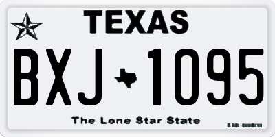 TX license plate BXJ1095