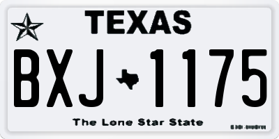 TX license plate BXJ1175