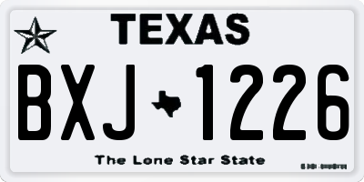 TX license plate BXJ1226