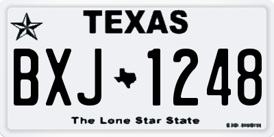 TX license plate BXJ1248