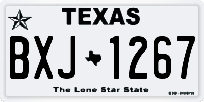 TX license plate BXJ1267