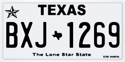 TX license plate BXJ1269