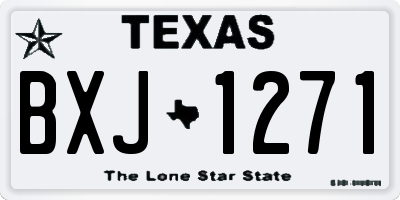 TX license plate BXJ1271