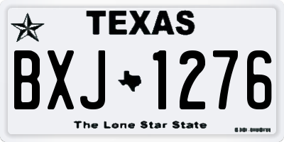 TX license plate BXJ1276