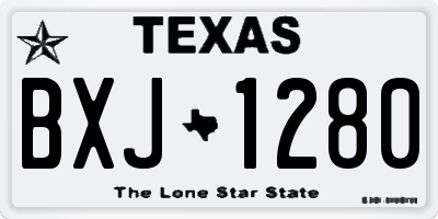 TX license plate BXJ1280