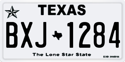 TX license plate BXJ1284