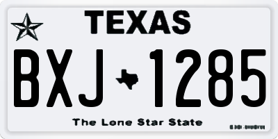 TX license plate BXJ1285